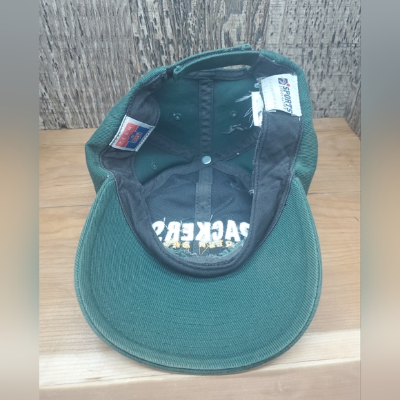 Green Bay Packers Hat Cap Adjustable Strapback One Size Embroidered Unisex - Picture 7 of 9